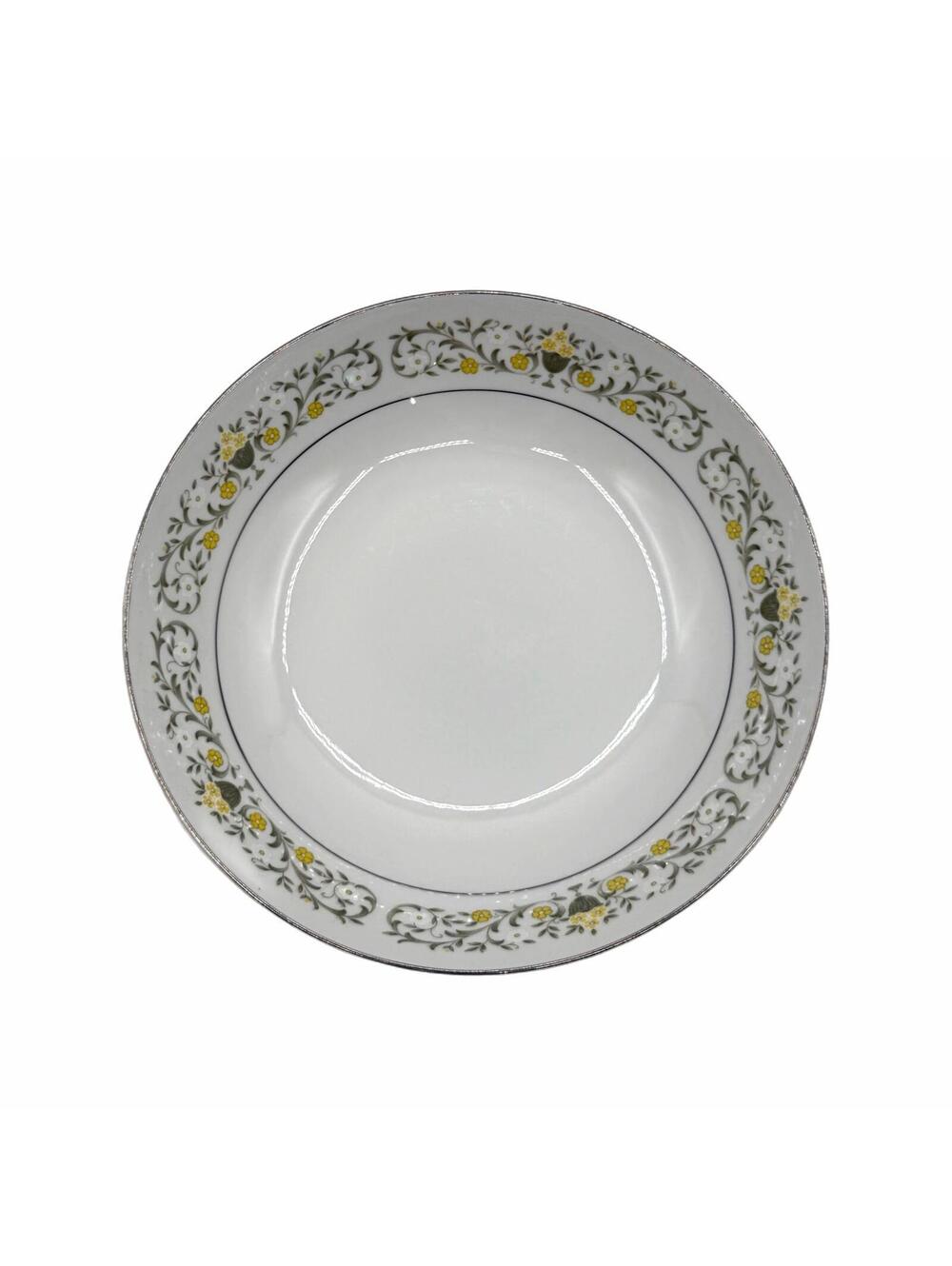 Vintage 1960s Sterling Fine China Florentine 9” Round Vegetable Serving Bowl